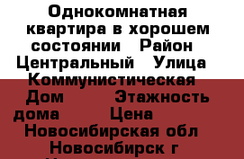 Однокомнатная квартира в хорошем состоянии › Район ­ Центральный › Улица ­ Коммунистическая › Дом ­ 50 › Этажность дома ­ 20 › Цена ­ 13 000 - Новосибирская обл., Новосибирск г. Недвижимость » Квартиры аренда   . Новосибирская обл.,Новосибирск г.